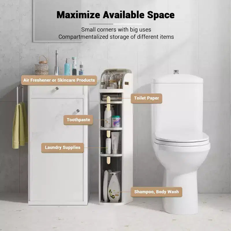 Plastic storage drawers, multi-tiered drawer style, space-saving, ideal for kitchen and bathroom organization boxes.