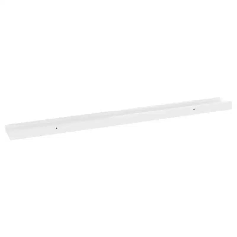 Wall Shelf Set of 2 High gloss white MDF 31.5x3.5x1.2 in