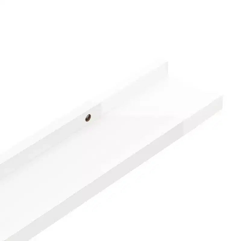 Wall Shelf Set of 2 High gloss white MDF 31.5x3.5x1.2 in