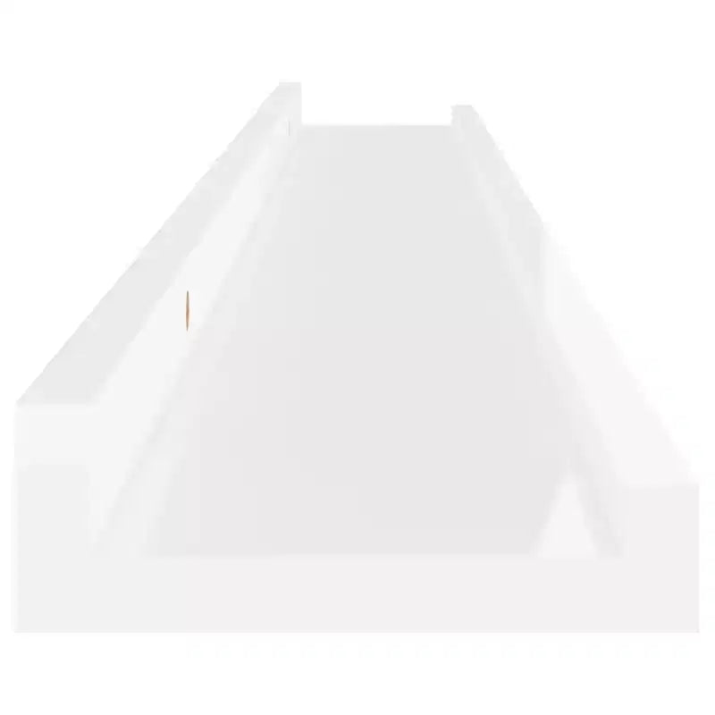Wall Shelf Set of 2 High gloss white MDF 31.5x3.5x1.2 in